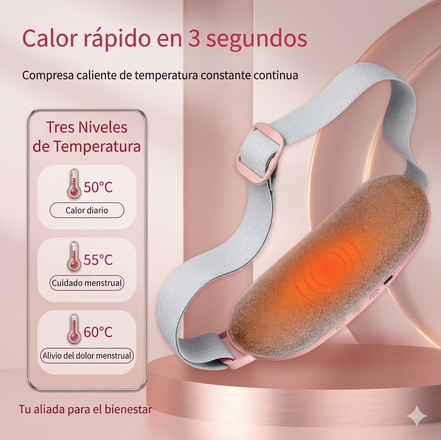 Cinturón térmico menstrual Thebestoasis™- Alivio del Dolor en Minutos